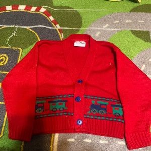 Vintage child’s Christmas cardigan